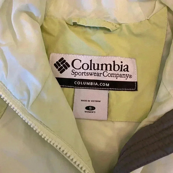 Columbia Womens Rain Jacket color Lime Green size Small RN #69724 - Picture 2 of 5